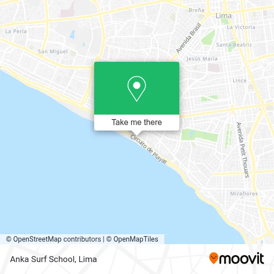 Anka Surf School map