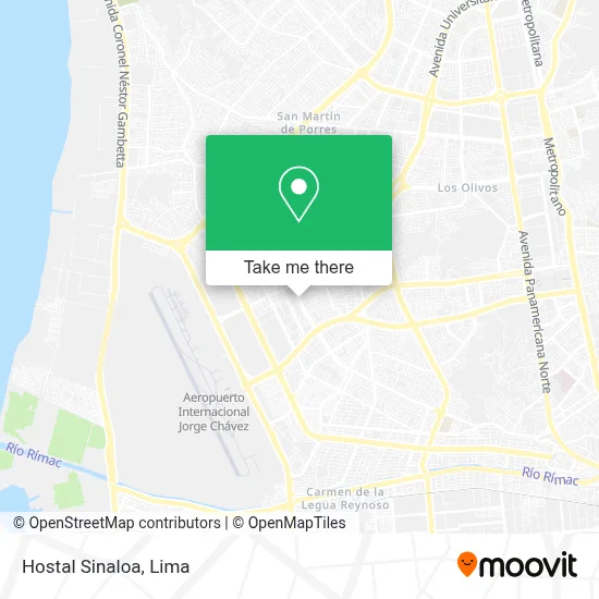 Hostal Sinaloa map