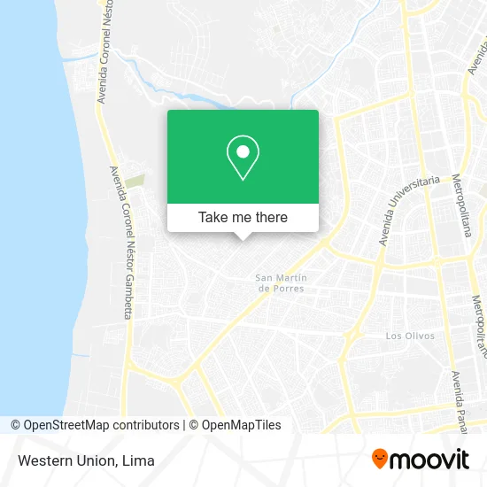 Western Union map
