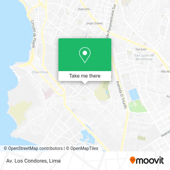 Av. Los Condores map