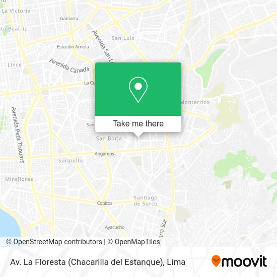 Av. La Floresta (Chacarilla del Estanque) map