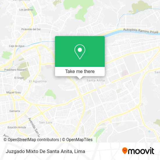 Mapa de Juzgado Mixto De Santa Anita