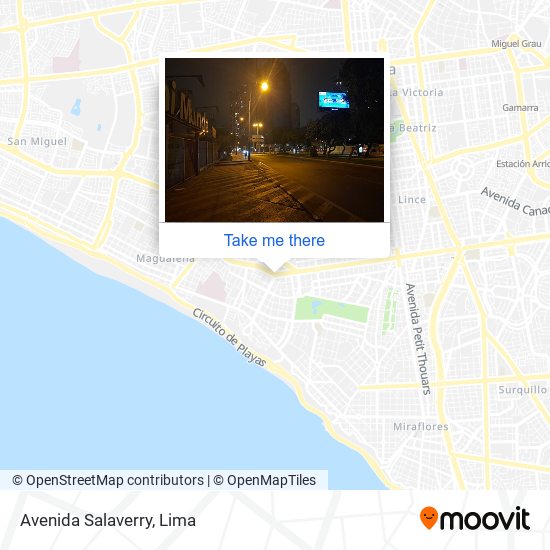 Avenida Salaverry map