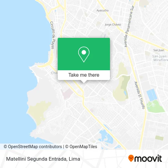 Mapa de Matellini Segunda Entrada
