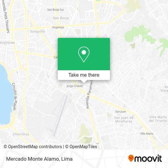 Mercado Monte Alamo map