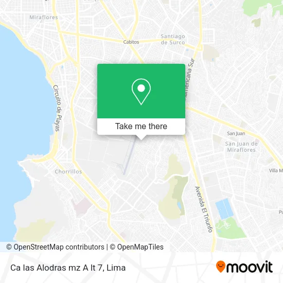 Ca las Alodras mz A lt 7 map