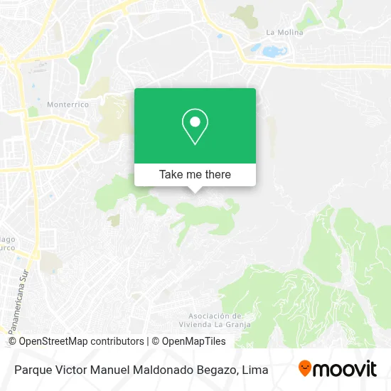 Parque Victor Manuel Maldonado Begazo map