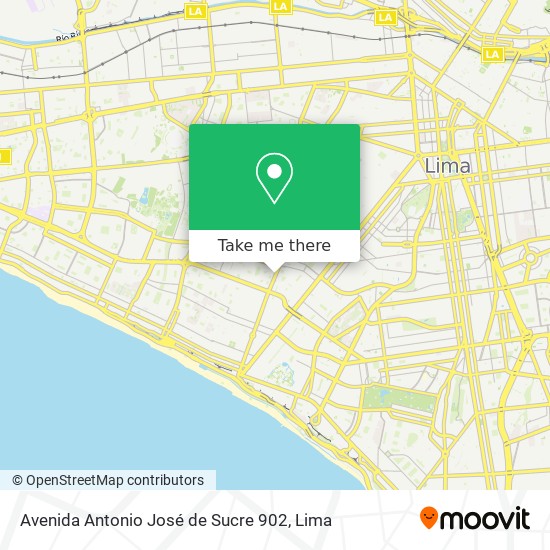 Avenida Antonio José de Sucre 902 map
