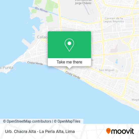 Urb. Chacra Alta - La Perla Alta map