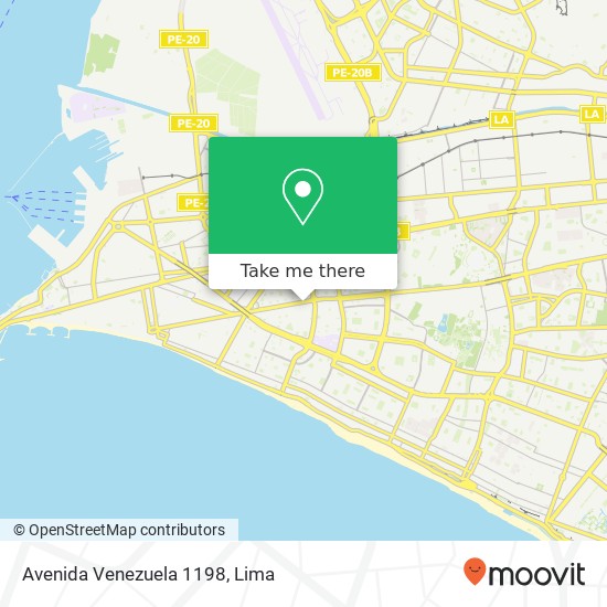 Avenida Venezuela 1198 map