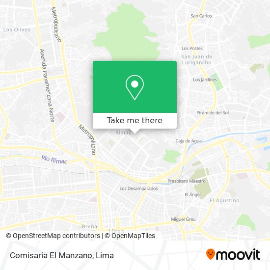 Comisaria El Manzano map