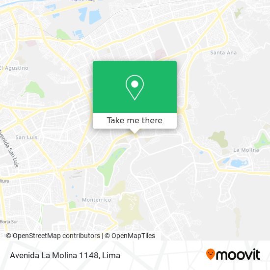 Avenida La Molina 1148 map