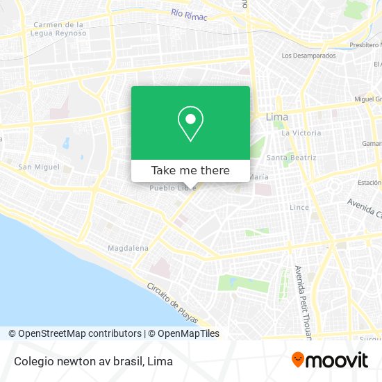 Colegio newton av brasil map