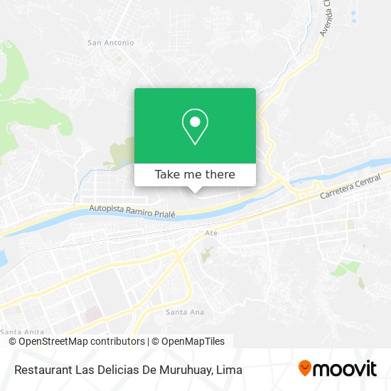 Restaurant Las Delicias De Muruhuay map