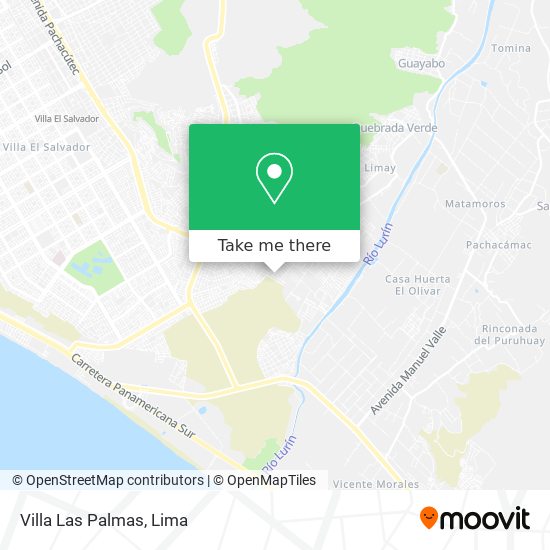 Villa Las Palmas map