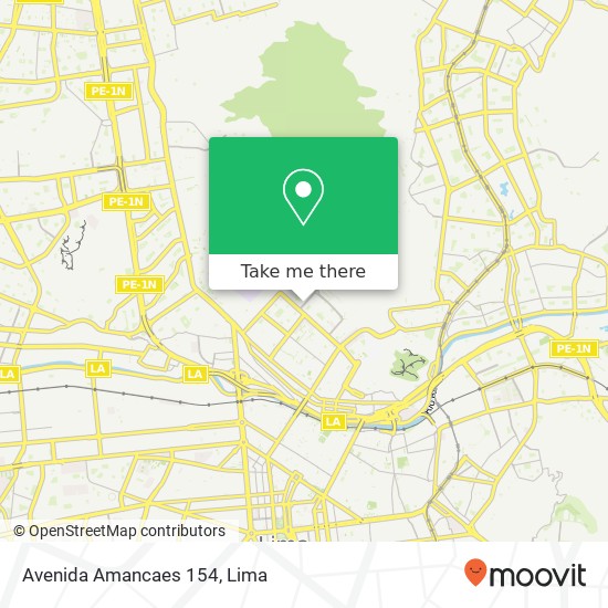 Avenida Amancaes 154 map