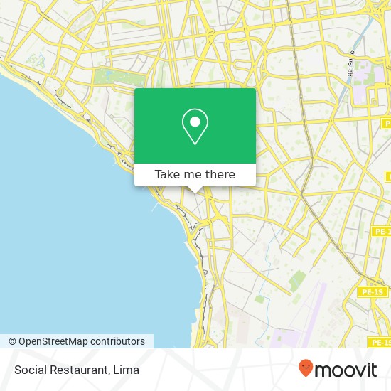 Mapa de Social Restaurant