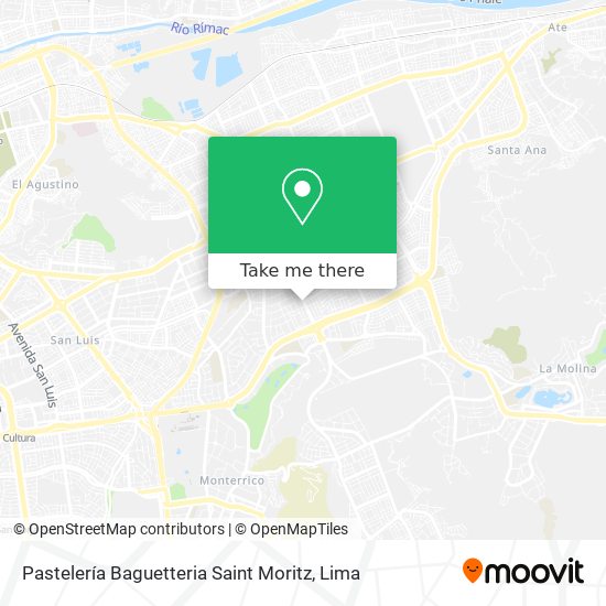 Pastelería Baguetteria Saint Moritz map