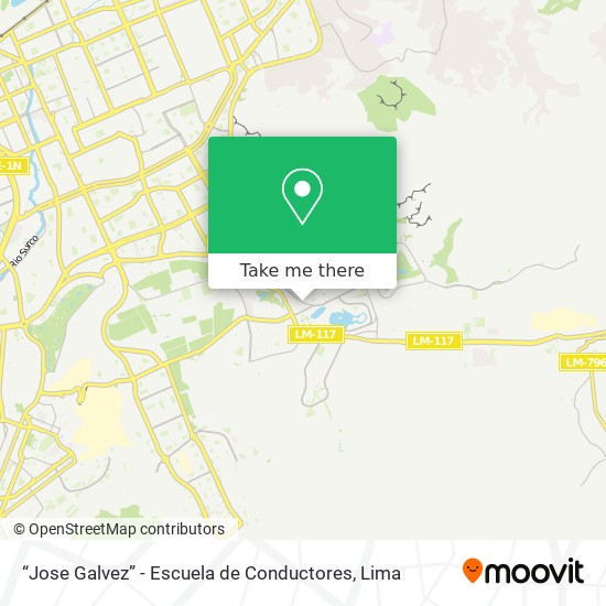 Mapa de “Jose Galvez” - Escuela de Conductores