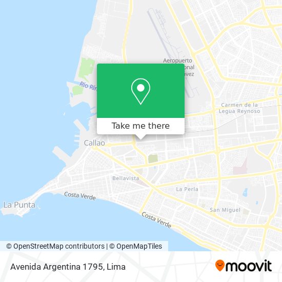 Avenida Argentina 1795 map