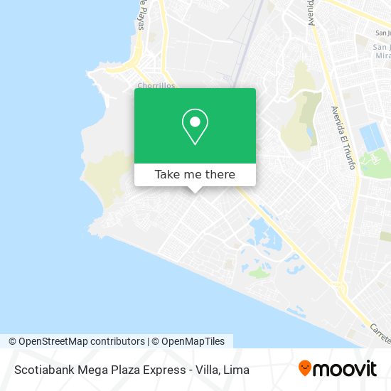 Scotiabank Mega Plaza Express - Villa map