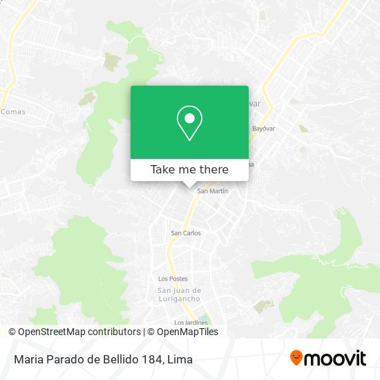 Maria Parado de Bellido 184 map
