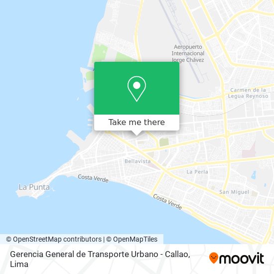 Gerencia General de Transporte Urbano - Callao map