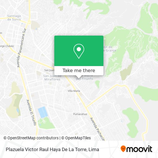 Plazuela Victor Raul Haya De La Torre map