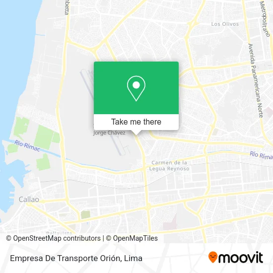 Empresa De Transporte Orión map