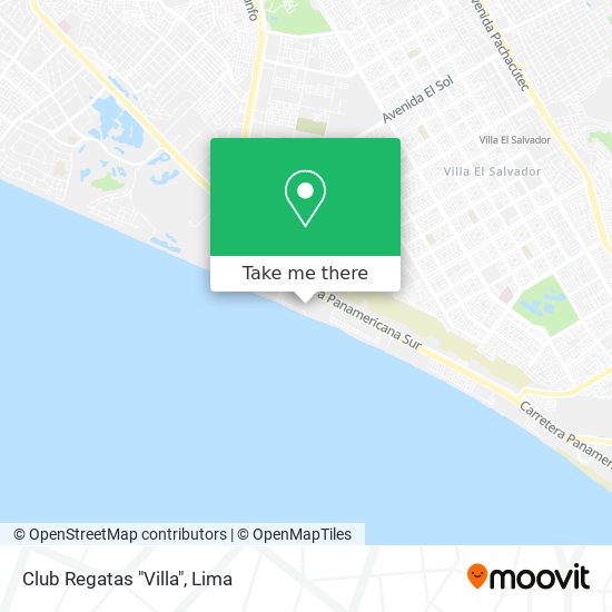 Club Regatas "Villa" map