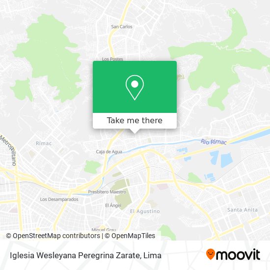 Mapa de Iglesia Wesleyana Peregrina Zarate