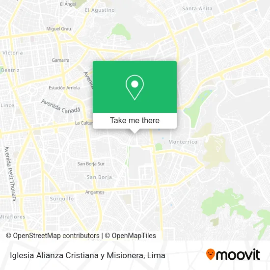 Mapa de Iglesia Alianza Cristiana y Misionera