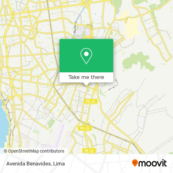 Avenida Benavides map