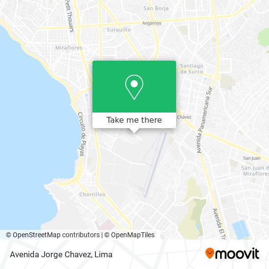 Mapa de Avenida Jorge Chavez