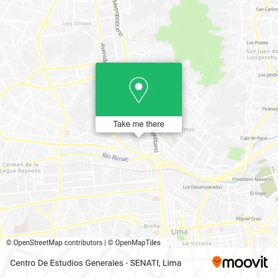 Centro De Estudios Generales - SENATI map