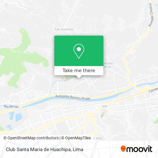 Club Santa Maria de Huachipa map