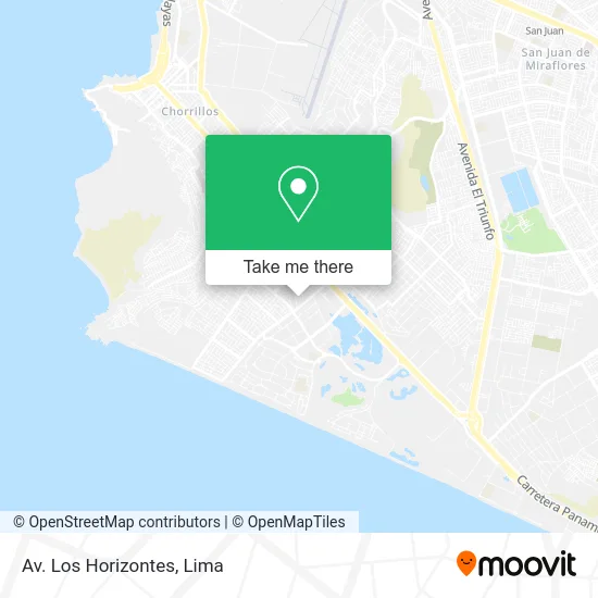 Av. Los Horizontes map