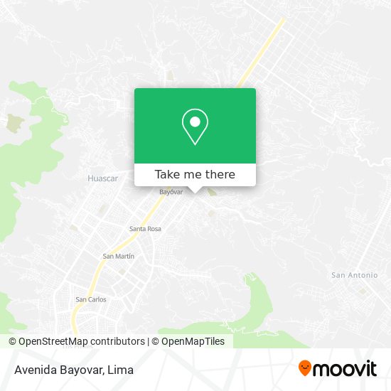 Mapa de Avenida Bayovar