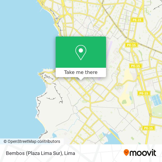 Bembos (Plaza Lima Sur) map