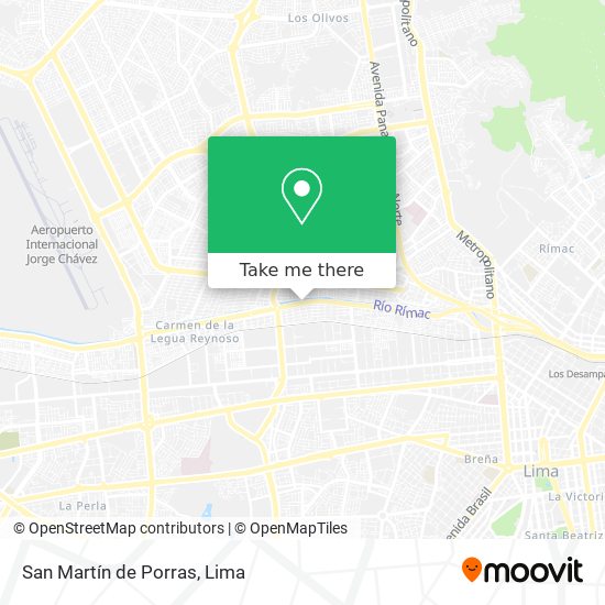 Mapa de San Martín de Porras