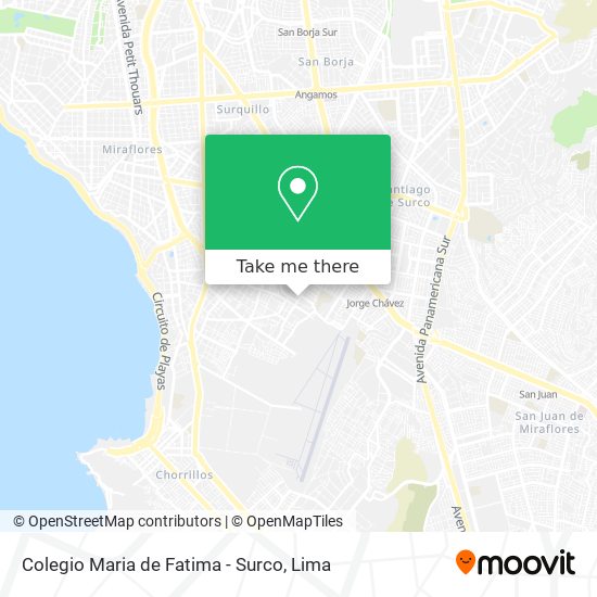 Colegio Maria de Fatima - Surco map