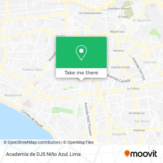 Mapa de Academia de DJS Niño Azul
