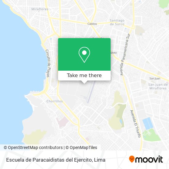 Escuela de Paracaidistas del Ejercito map