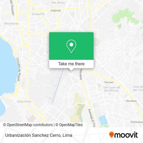 Urbanización Sanchez Cerro map