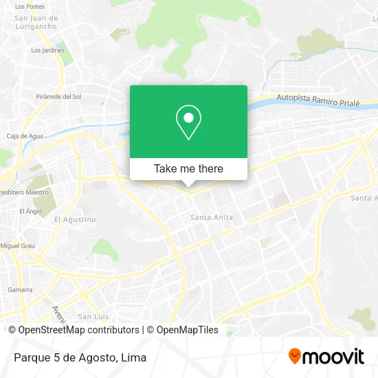 Mapa de Parque 5 de Agosto