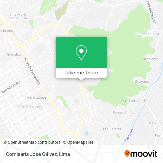 Comisaría José Gálvez map