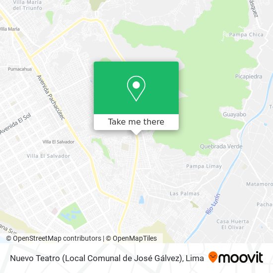 Nuevo Teatro (Local Comunal de  José Gálvez) map