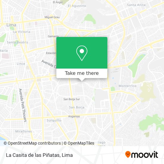 Mapa de La Casita de las Piñatas