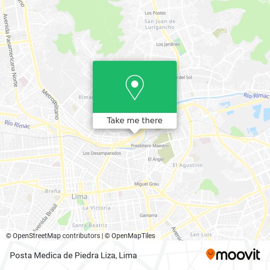 Posta Medica de Piedra Liza map