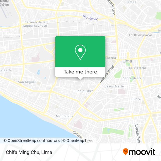 Mapa de Chifa Ming Chu